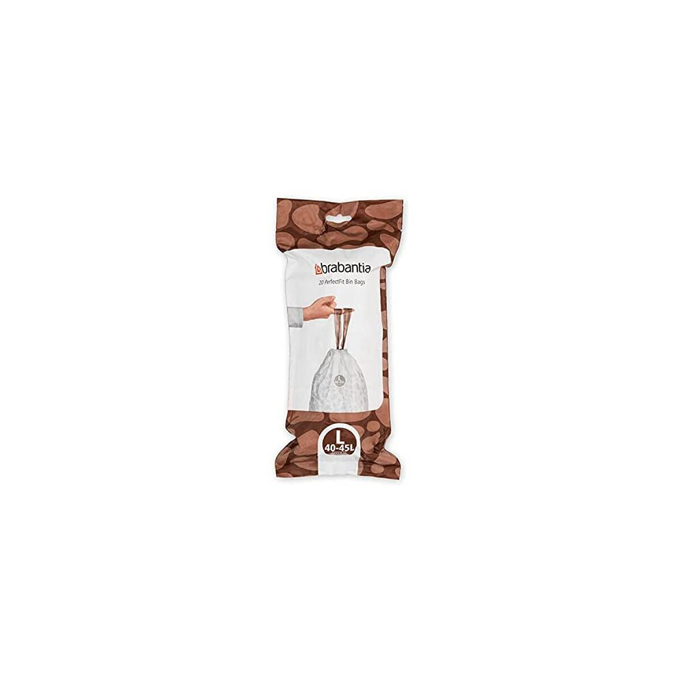 Brabantia Perfectfit Bags L 40-45 Litre 20 Bags Per Roll