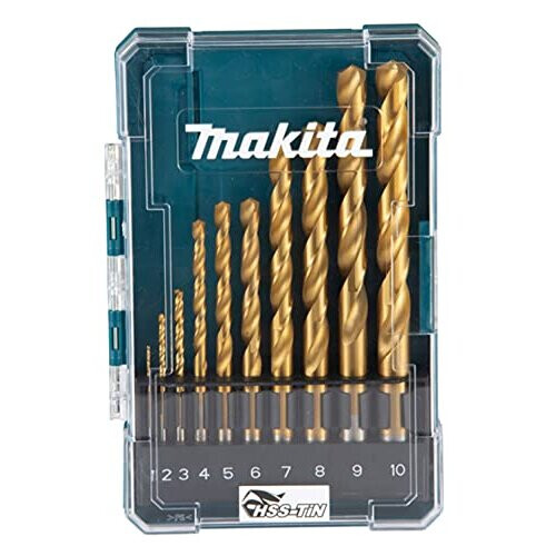 Makita D-72849 HSS TIN-Bohrer Eco Set 10-teilig