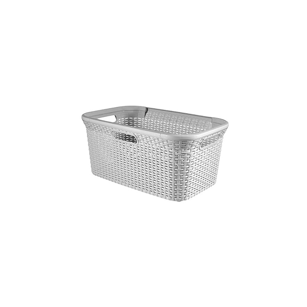 Style Laundry 45 Litre Basket Rectangular - Grey