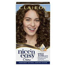 Nice'n Easy Crème, Natural Looking Oil Infused Permanent Hair Dye, 5G Medium Golden Brown