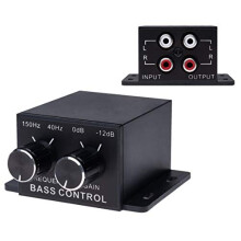 Universal Car Audio Amplifier Bass RCA Level Remote Volume Control Knob | Compatible with Audi BMW Fiat Ford Honda Hyundai Mazda Mini Mitsubichi