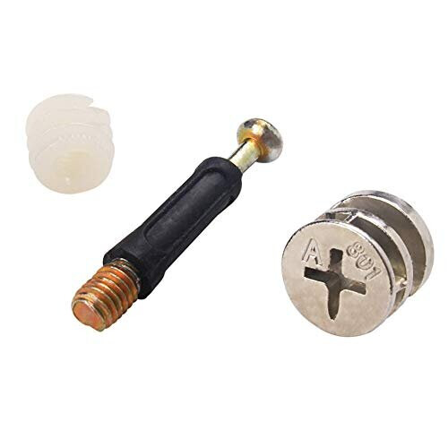 Cam Bolt Nut and Dowel, Tiberham 20 Sets Flat Pack Furniture Connector