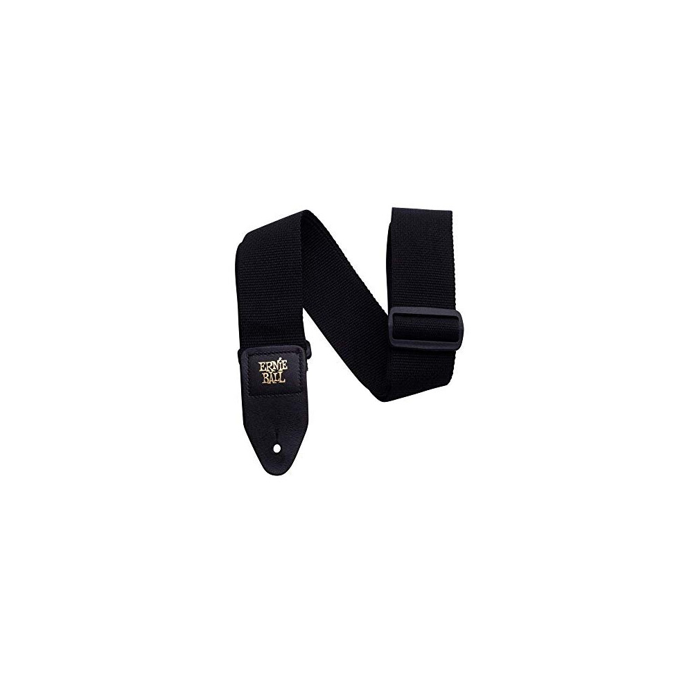 Black Polypro Guitar Strap