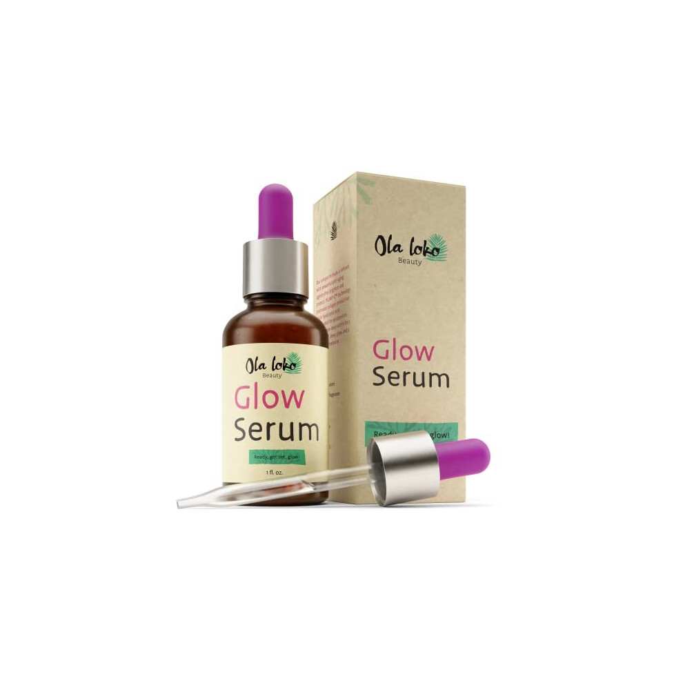 Ola Loko ???????????????????????? ????????????????* Glow Vitamin C Serum For Face, Anti Aging Serum With Hyaluronic Acid And Niacinamide, Collagen Boosting