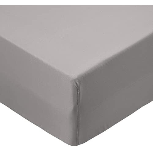 Amazon Microfiber Fitted Sheets, Dark Grey, 150 x 200 x 30 cm