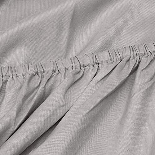 Amazon Microfiber Fitted Sheets, Dark Grey, 150 x 200 x 30 cm 1