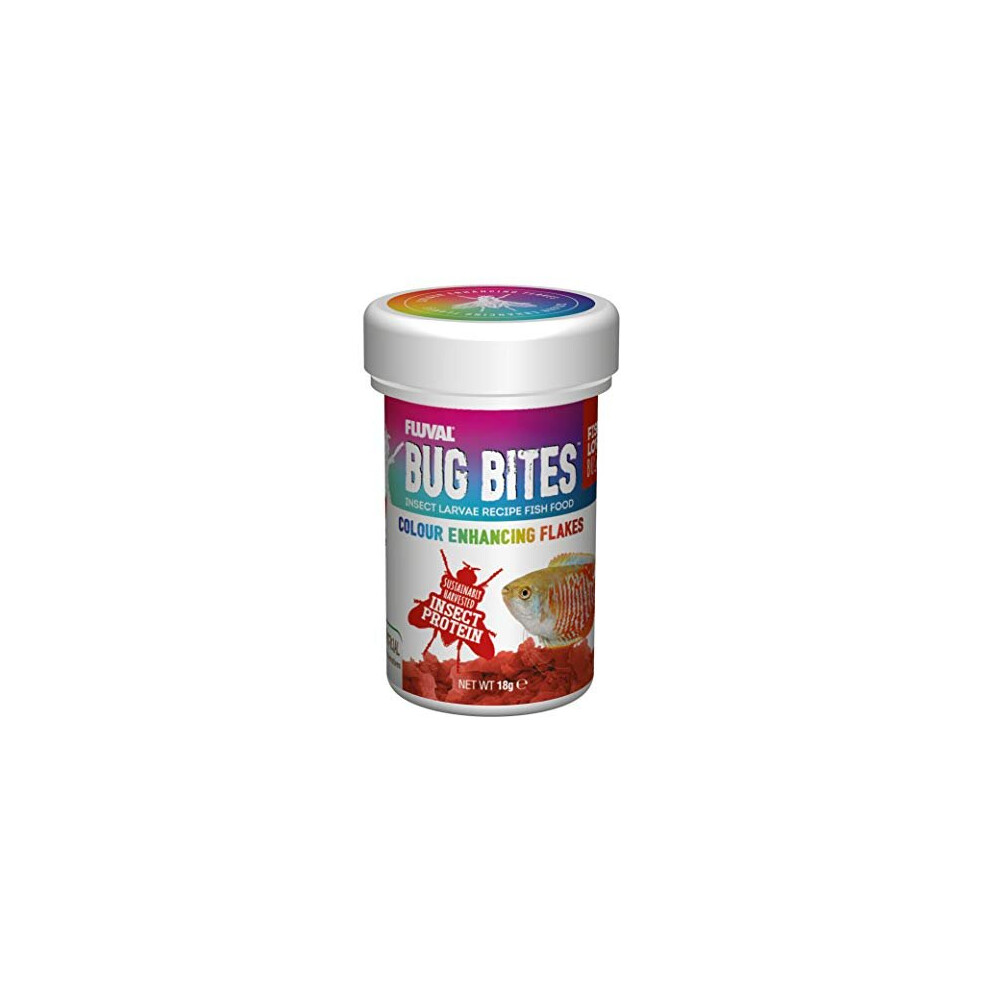 Bug Bites Colour Enhancing Flakes Fish Food 18g