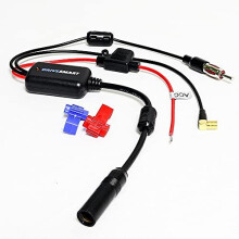 Car DAB Radio Powered Amplifier FM/SMB DAB/DAB+ with DIN Port. Stereo Aerial Antenna Splitter Signal Converter Booster 12v