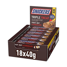 Triple Treat Fruit & Nut Chocolate Bars, Healthy Snacks, Bulk Chocolate, Easter Gift, Birthday Gift,18x40g
