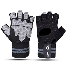 WFX Weight Lifting Gloves for Men Women Gym gloves with Wrist Wrap Support for Workout Training, Exercise Fitness, Hanging, Pull ups, Cycling (X-LARGE