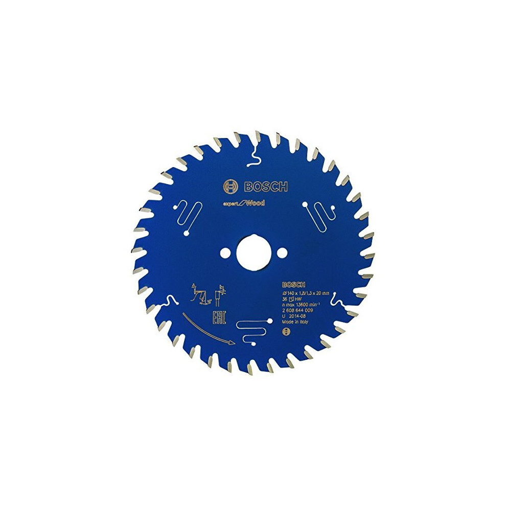 Bosch 2608644009 36T "Expert" Circular Saw Blade for Wood, Blue, 140 x 20 x 1.8 mm