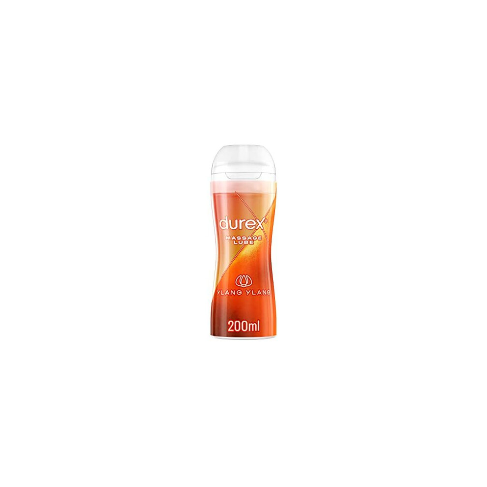 Durex 2 In 1 Massage Lube, Ylang Ylang, Lube For Men & Women Pleasure, 200Ml Each, Sensual Formula, Water Based Lube