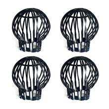4pcs Gutter Leaf Guard Downpipe Leaf Guard Weatherproof Flexible Gutter Hedgehogs Keeps Gutter Downpipes Clear of Blockages from Leaves Moss Muck Mud