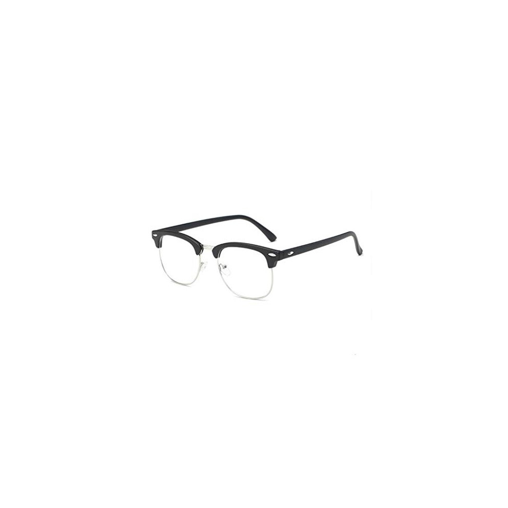 LNTICB Blue Light Blocking Glasses Computer Reading Glasses Retro Eyeglasses Frame Anti UV Transparent Lens Anti Eye Fatigue Lightweight Fashion
