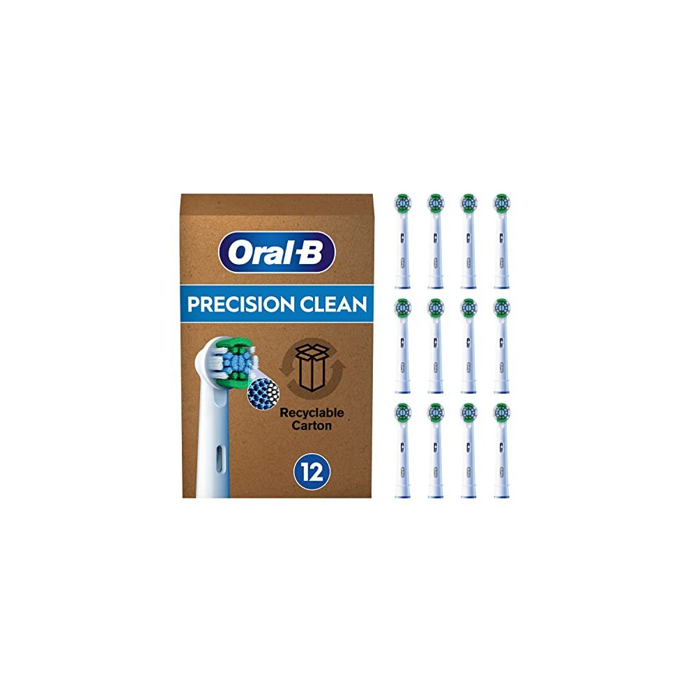 Oral-B Pro Precision Clean Electric Toothbrush Head, X-Shape And Angled Bristles For Deeper Plaque Removal, Pack Of 12 Toothbrush Heads, Suitable For Mailbox - Image 3