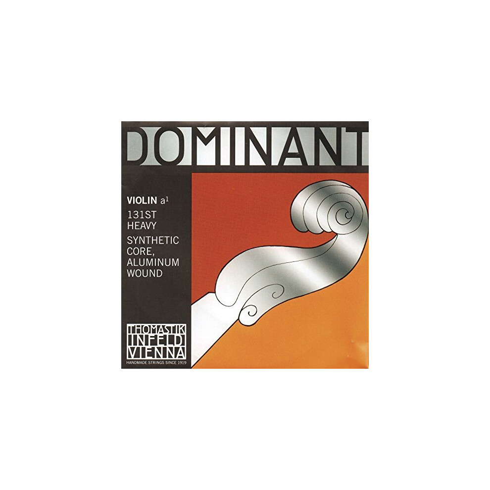 Thomastik 131St Single String For Violin 4/4 Dominant - A-String Synthetic Core, Aluminium Wound, Strong