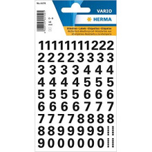 Herma 4159 Zahlenaufkleber 0-9 wetterfest (Schriftgr      e 10 mm, 1 Blatt Folie), selbstklebend, permanent haftende Zahlenaufkleber, 71 Etiketten, t