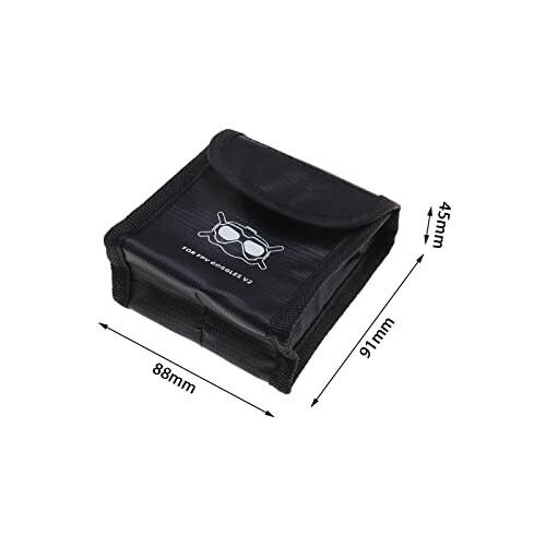 Drone Battery Safe Bag LiPo Battery Explosion-Proof Storage Protective Fireproof Case Compatible with FPV Combo Goggles V2 for 2 Batteries 2