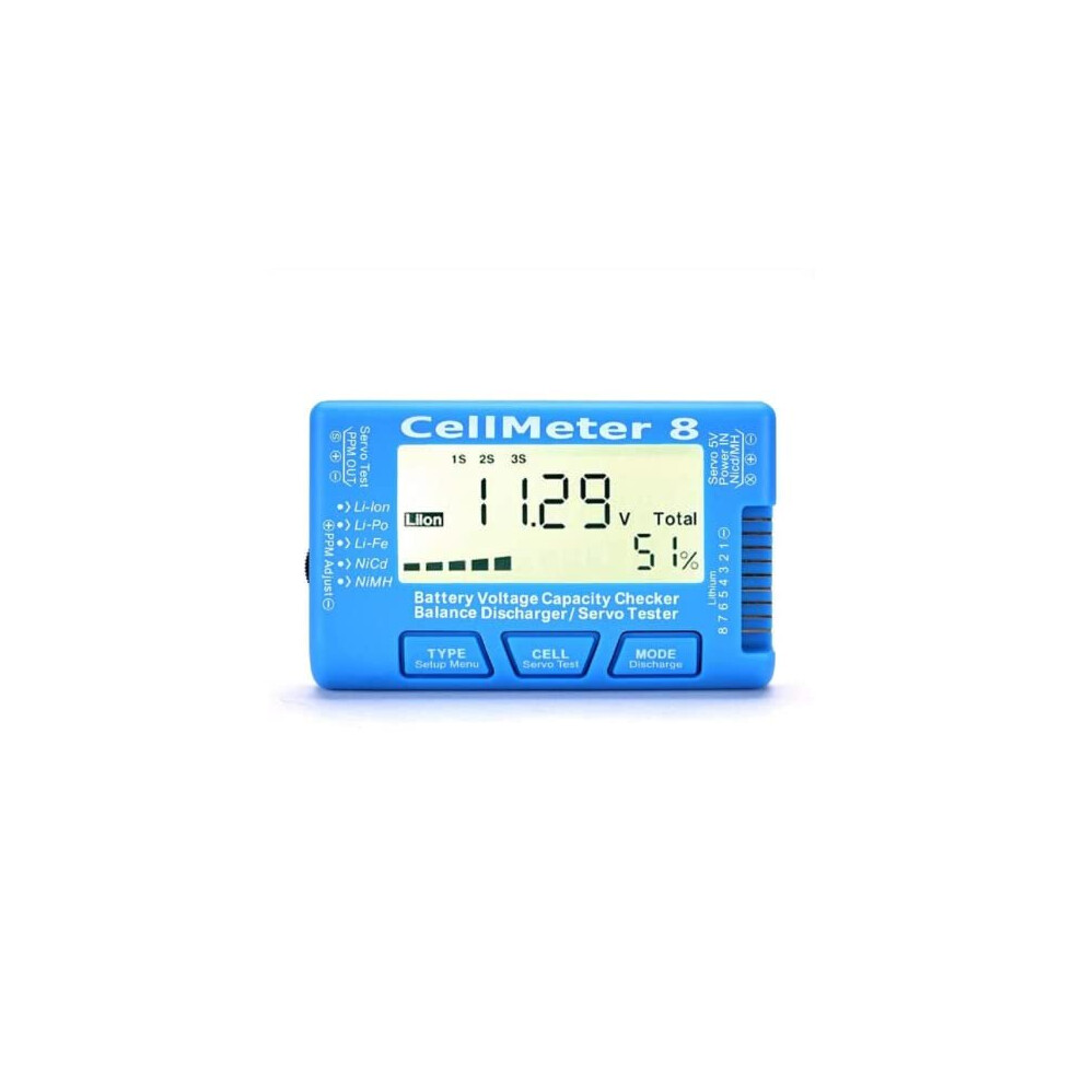 Digital Rc Battery Capacity Tester With Backlight Lcd For Lipo Life Li-Ion Nimh Nicd Battery 798339966103