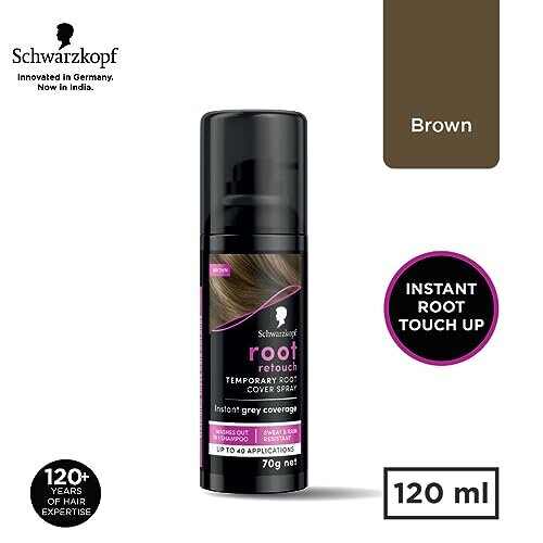 Schwarzkopf Schwarzkopf Root Retouch Snabb Gråhår Concealer Spray Svett- och Regnresistent 1