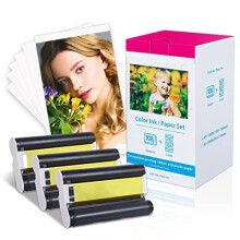 Compatible Canon Selphy CP1300 Ink and Paper for Canon CP1500 CP1300 CP1200 CP1000 CP910 CP810 CP790 Selphy Printer, 4x6 inch 10x15 cm KP-108IN Photo