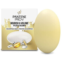 Nourish & Volume Vegan Shampoo Bar with Pro-vitamins, Solid Travel Toiletries for Damaged & Dry Hair (70G) Rich Lather, 97% Natural Origin, Cruelty