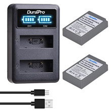 2Pcs 2000mAh PS-BLS5 BLS5 BLS50 Battery + LCD USB Battery Charger for Olympus BLS-5,BLS-50,PS-BLS5 and Olympus OM-D E-M10,PEN