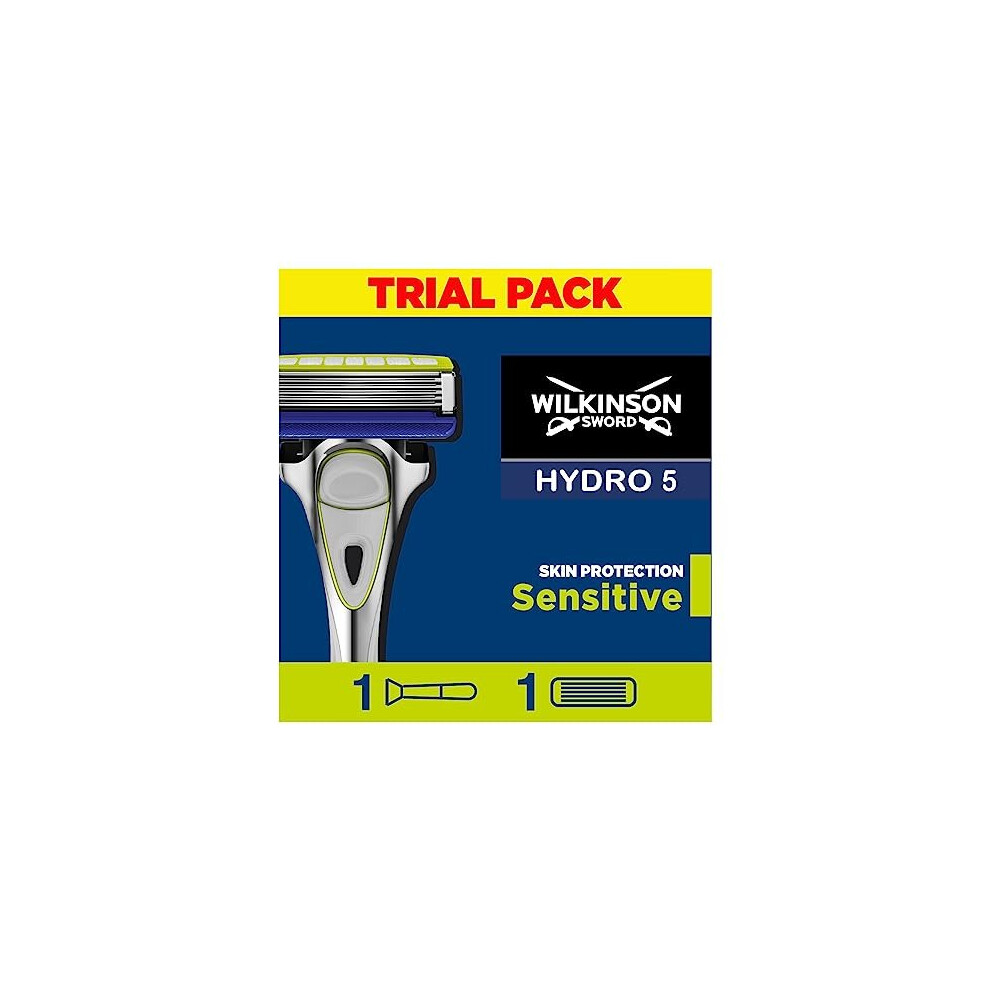 - Hydro 5 Skin Protection For Men, Sensitive, Razor Handle + 1 Blade Refill