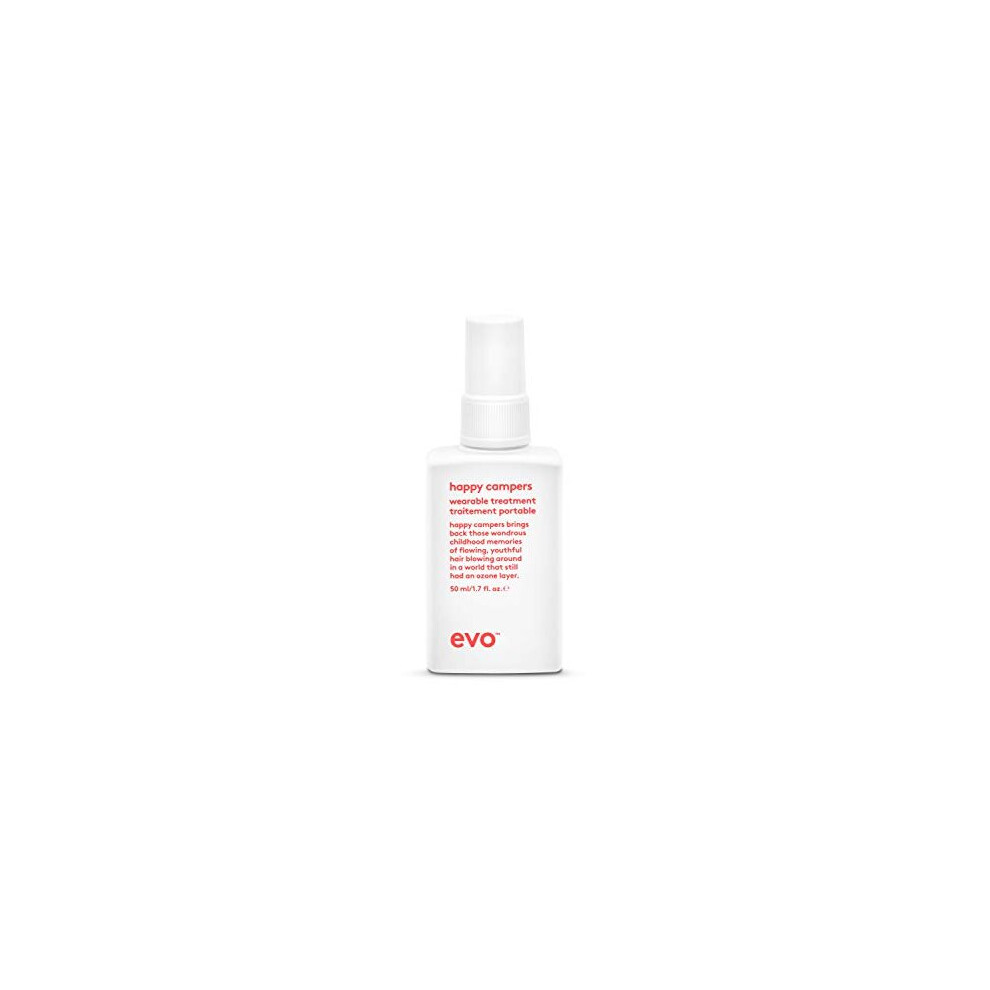 Happy Campers Wearable Treatment - Daily Hair Treatment to Strengthen and Protect - Reduces Frizz and Provides UV Protection - Travel Size, 50ml /