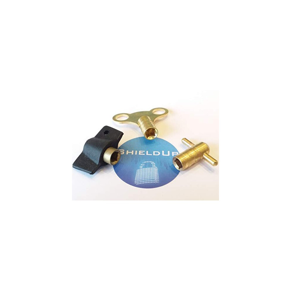 Radiator Valve Bleed Keys | Pack Of 3 Different Rad Keys 5060595430069