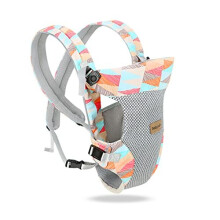 Lightweight Breathable Baby Carrier, 4-in-1 Soft 3D Mesh Baby Wrap Carrier Ergonomic Child Carrier Backpack,Multi-Function for Newborn and Toddler 0