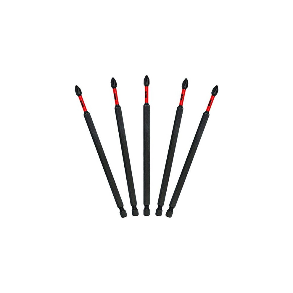 5X Saxton Ph2 152Mm Long Magnetic Impact Duty Phillips Screwdriver Drill Driver Bits For Dewalt Milwaukee Bosch Makita Etc 5060611241129