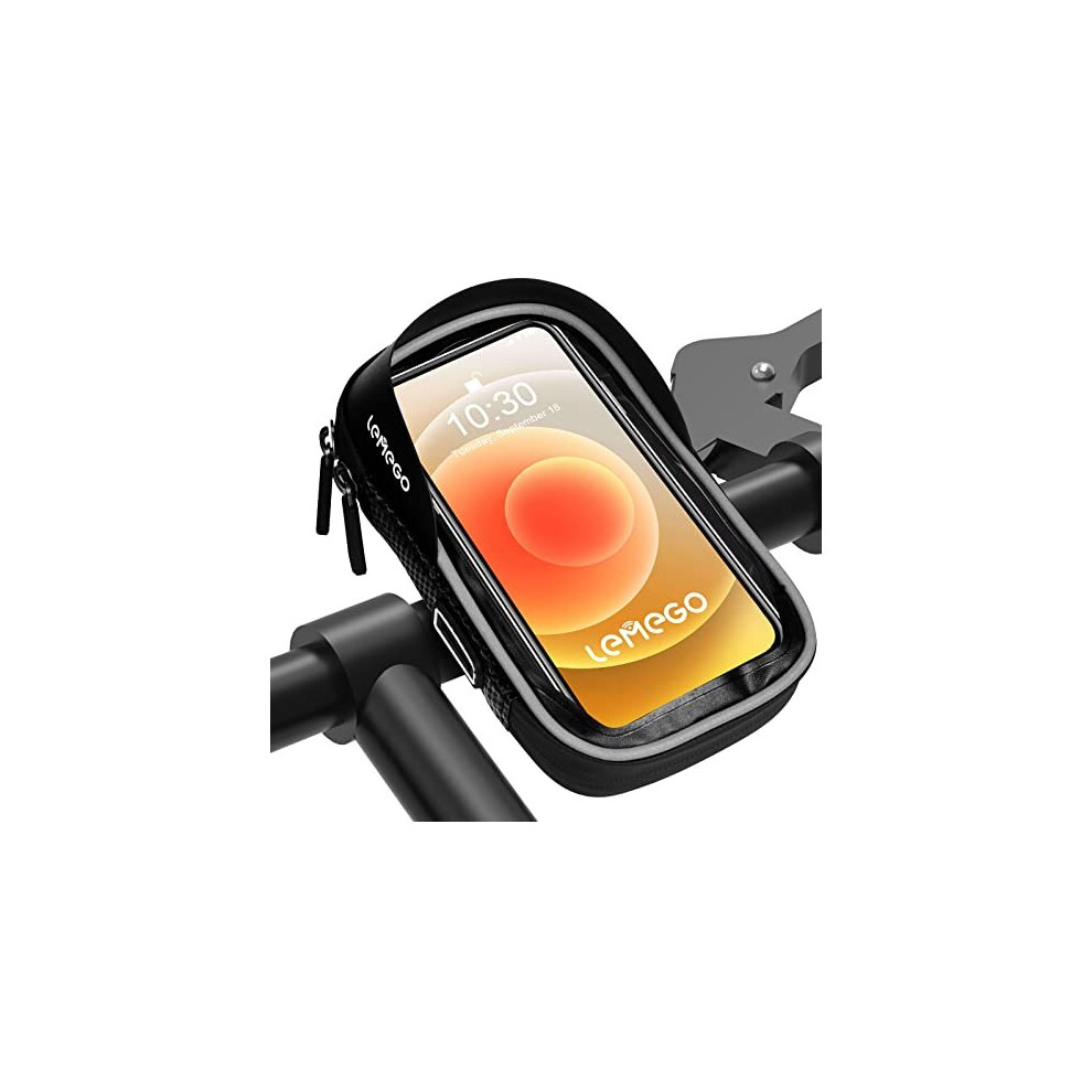 Bike Phone Holder Waterproof, Motorbike Phone Holder 360-Degree Rotatable, Bicycle Handlebar Bag, Bike Phone Mount For Iphone 14/14Pro 755752951369