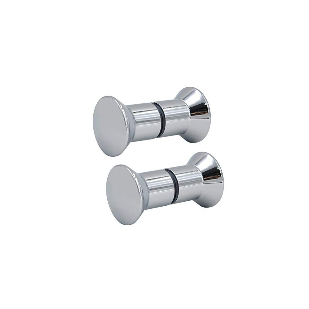 2 Packs Shower Door Knobs Aluminium Alloy Shower/Bath Door Handle Chrome Finish 750440599847
