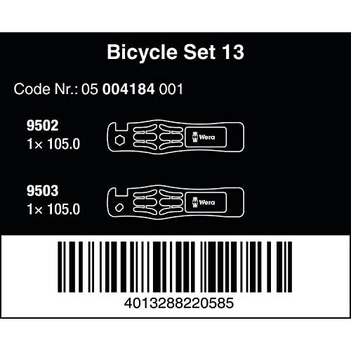Wera 05004184001 Bicycle 13 Tyre Jack, 2-Piece Set 1