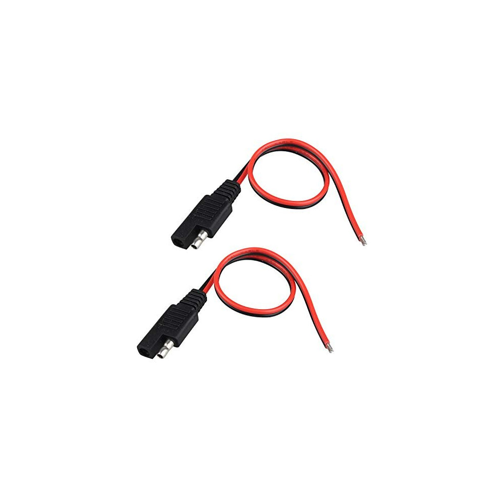 2 Pin Sae Quick Connect Disconnect Plug - 2Pcs Sae Power Automotive Or Solar Panel Battery Charger Extension Cable 30Cm 734602654247