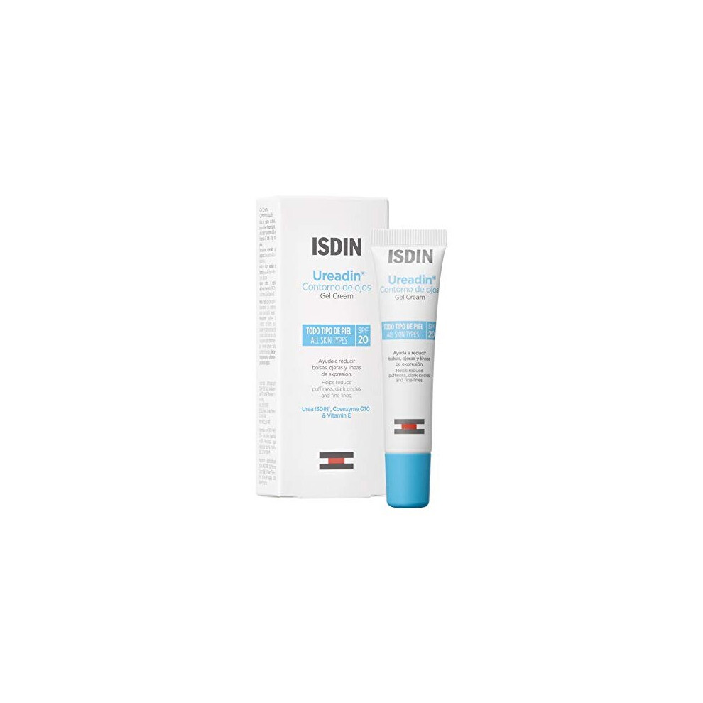 Isdin Cream/Dark Eye Gel- With Spf 20 (15Ml) | Reduces Puffy Eyes, Circles, And Under-Eye Wrinkles