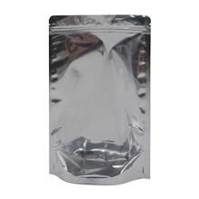 50Pcs Resealable Ziplock Mylar Food Storage Bags Foil Aluminium Stand Up Pouches Bags with Clear Front for Candy, Cookies, Jewelry, Herbs, Snack,