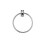 Croydex Sutton Wall Mounted Towel Ring with Zinc Alloy Construction, Chrome 4
