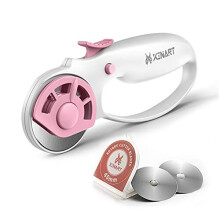 Rotary Cutter for Fabric 45mm Highly Sharp SKS-7 Blade, Premium Cutting Wheel for Fabric, Cardstock Paper, Sewing, Arts & Crafts, Fabric Cutter for