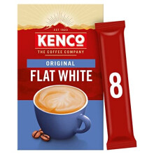 Flat White Instant Coffee Sachets s 8x14.8g (Pack of 5, Total 40 Sachets, 592g)