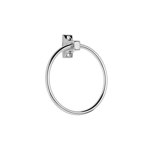 Croydex Sutton Wall Mounted Towel Ring with Zinc Alloy Construction, Chrome