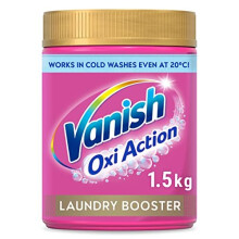 Gold Oxi Action Laundry Booster and Stain Remover Powder for Colours 1.5kg | Removes Tough Stains Even at 20| Keeps Colours Bright | Safe on