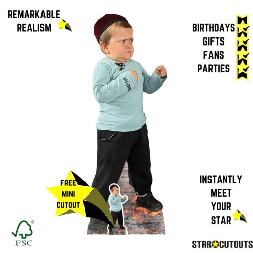 CS1010 Hasbulla Magomedov (Fighting) Lifesize Cutout with 1 x Free Mini