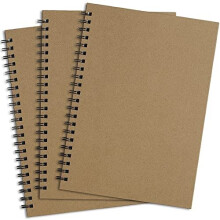 A4 Portrait Sketchbook, Spiral Bound Sketch Pad, 60 Pages/30 Sheets Recycled Hard Cover Cartridge Paper White Drawing Artist Paper 160gsm DS02A401