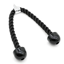 Tricep Rope 70cm | Heavy Duty Triceps Gym Rope Cable Attachment For Exercise Machines | For Bicep Curls, Triceps Press Downs/Extensions
