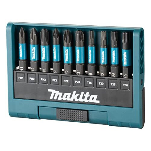 Makita E-12011 10 Piece Impact Black Bit Set 1