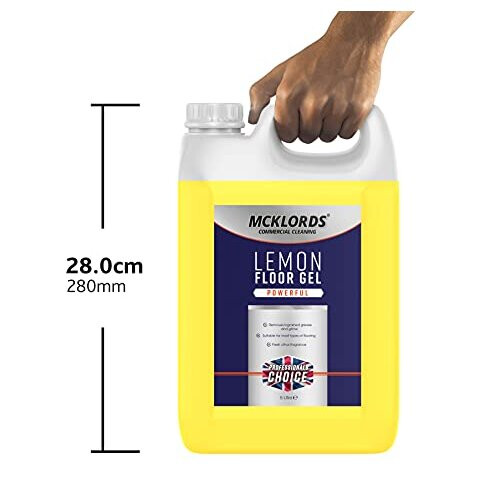 Lemon Floor Gel, Yellow, 5 Litre 2