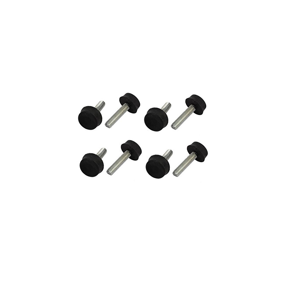 M6x25mm Thread 32Mm Height Screw On Furniture Glide Adjustable Leveling Foot 8Pcs 604267449192