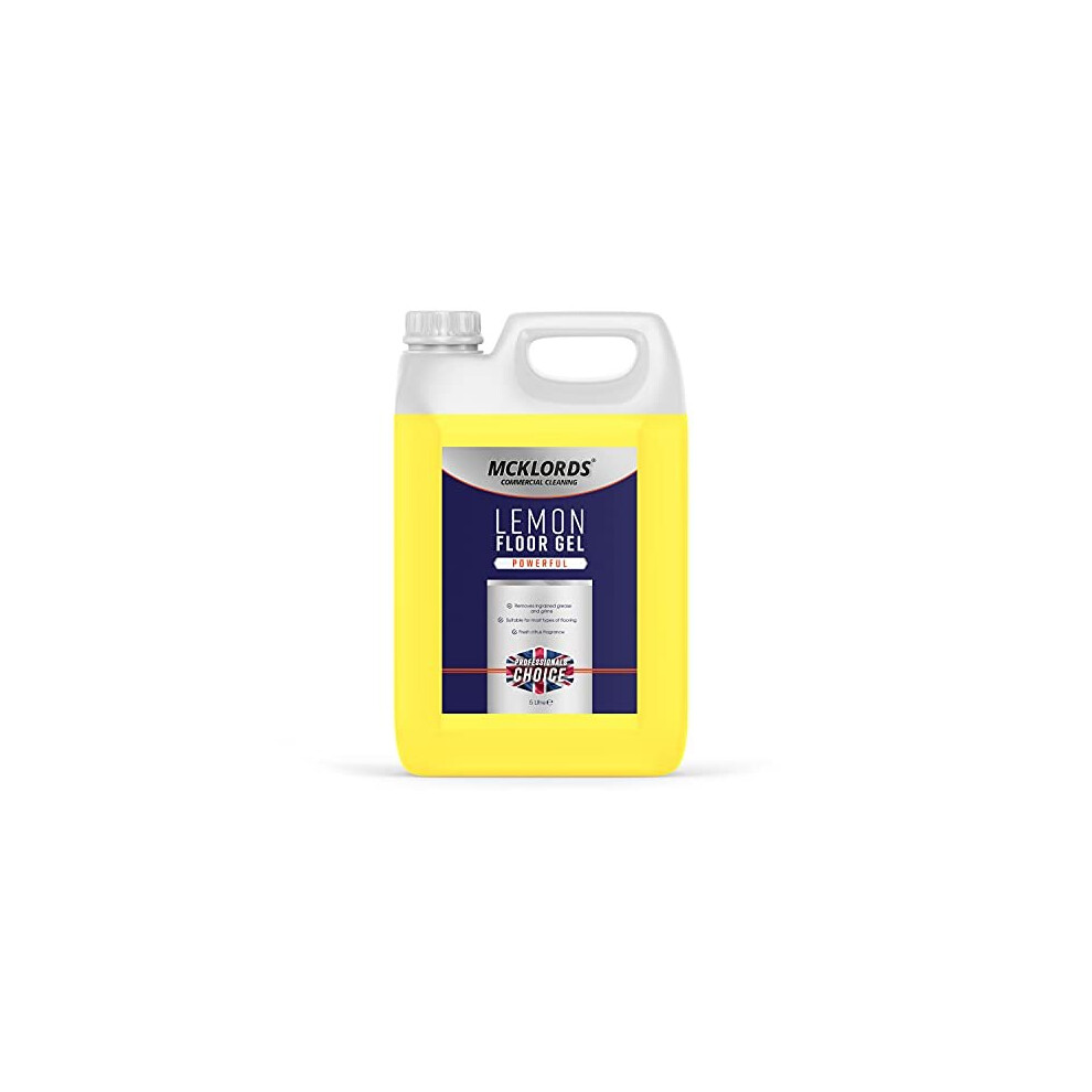 Lemon Floor Gel, Yellow, 5 Litre